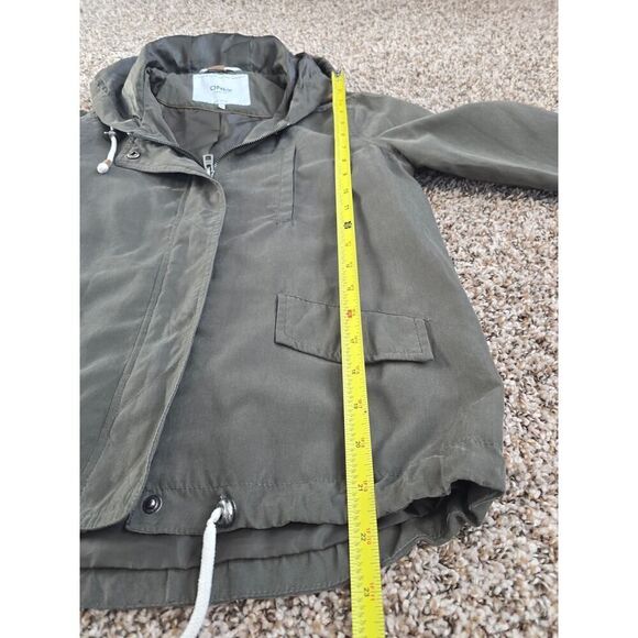 ONLY Women’s Hooded Utility Jacket XS Gray Lightweight Drawstring Casual Layer - Picture 8 of 11